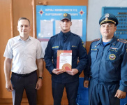 Знаки отличия ГТО и дипломы вручены сотрудникам МЧС в Завитинске