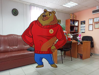 В центре тестирования ГТО Белогорска появился почти двухметровый медведь Потап