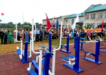 Жители Серышевского района будут заниматься спортом на обновлённой площадке