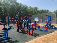 В Новобурейском стартовали работы по оборудованию малой спортивной площадки ГТО