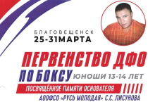 Первенство Дальневосточного федерального округа по боксу среди юношей 13-14 лет (2010-2011 г.р.)