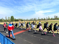 Зарядка с чемпионом в Серышево