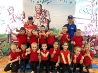 Детский сад №7 пгт Серышево подтягивается к движению ГТО