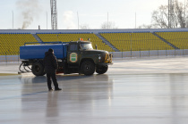 Уже в эту субботу на стадионе «Амур» заработает каток