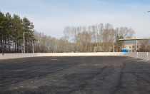 В Серышево заканчивают работы по обустройству хоккейной площадки