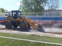 Работы на райчихинском «Горнячке» выполнены на треть. Обновленный стадион намерены открыть к 1 сентября