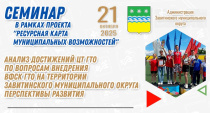 В Завитинском округе состоится семинар в рамках проекта "Ресурсная карта муниципальных возможностей"