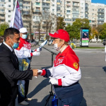 Мэр города Благовещенска вручил знаки отличия ГТО участницам танцевально – оздоровительного клуба  «Танцы для здоровья»